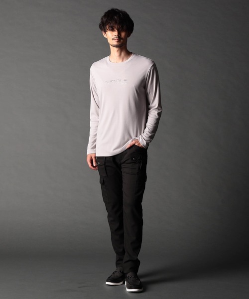 NICOLE CLUB FOR MEN（ニコルクラブフォーメン） tシャツ ロゴ刺繍長袖