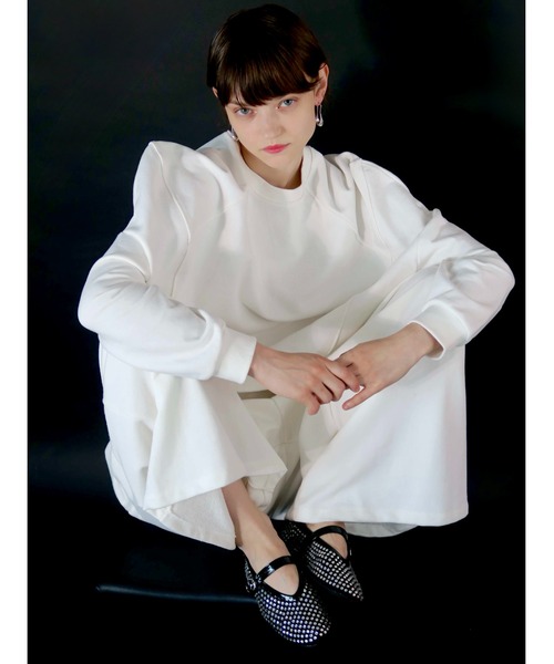 AMOMMA（アモマ） トレーナー スウェット PUFF SLEEVE SWEAT 起毛なし