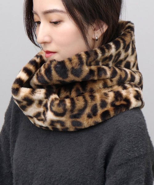 A.M.S. ネックウォーマー スヌード ソフトタッチ フェイクファー