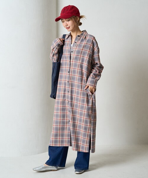 FREAK'S STORE（フリークスストア） シャツワンピース 限定展開 ネル