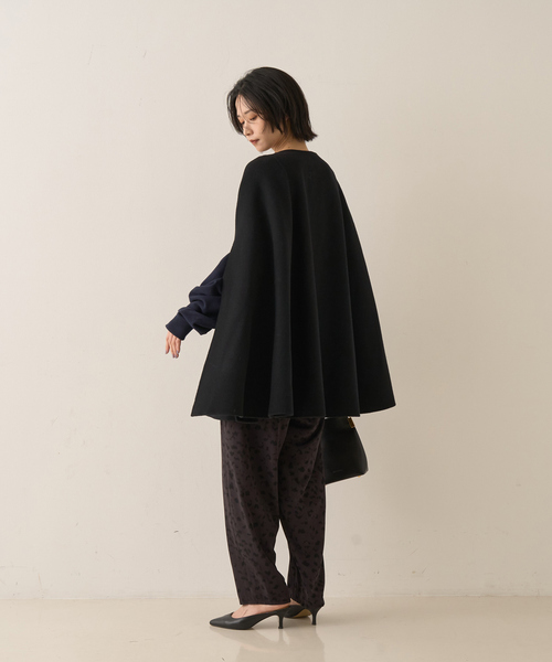 Rouge vif（ルージュ ヴィフ） ポンチョ 「ウールSuper110's」リバー