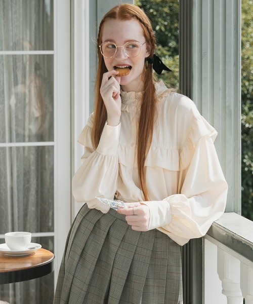 BONLECILL（ボンルシール） ブラウス シャツ 2way ボリュームスリーブ