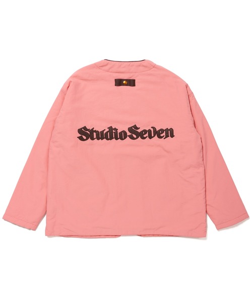 STUDIO SEVEN ブルゾン アウター Padded Zip V-neck Coverall