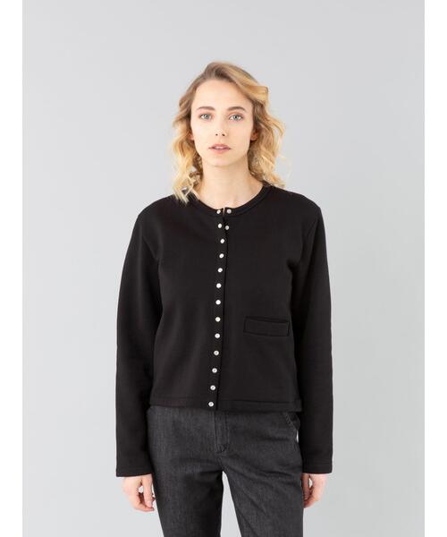 agnes b.（アニエスベー） カーディガン コットン メルトン