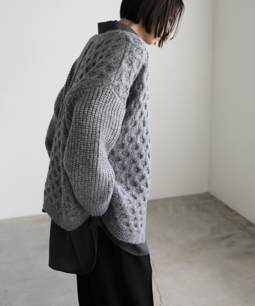 select MOCA（セレクトモカ） カーディガン アシンメトリーオーバー