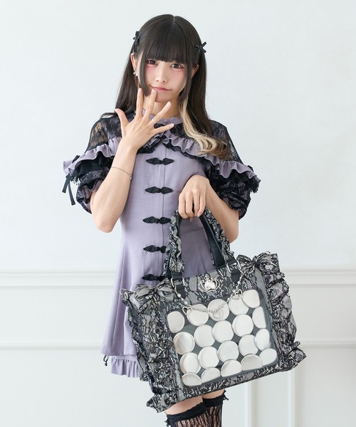 Pal elfy ショルダーバッグ バッグ オーロラレースBIG姫痛バ/地雷系