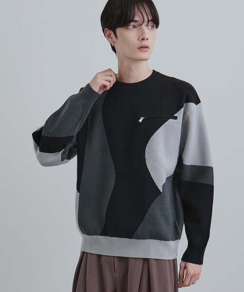 tk.TAKEO KIKUCHI（ティーケータケオキクチ） セーター ニット カラー