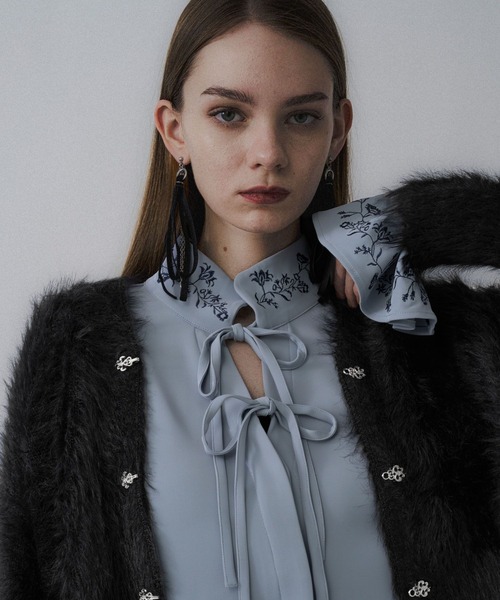 HARE（ハレ） カーディガン シャギーチャイナニットカーディガン(HARE