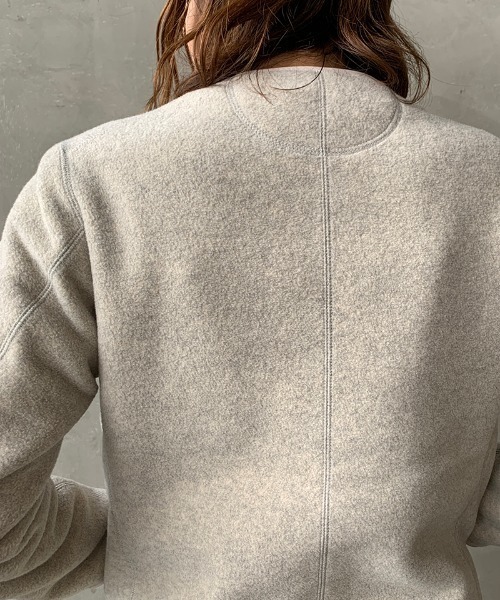 Danton（ダントン） ジャケット ノーカラージャケット フリースノー