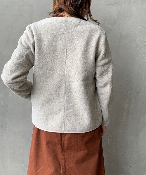 Danton（ダントン） ジャケット ノーカラージャケット フリースノー