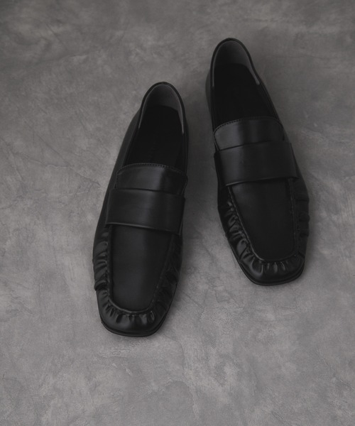 ADAM ET ROPE'（アダムエロペ） ローファー ソフトギャザーローファー