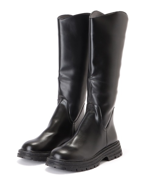 Lace Ladies（レースレディース） ブーツ レザー調ラウンドトゥ