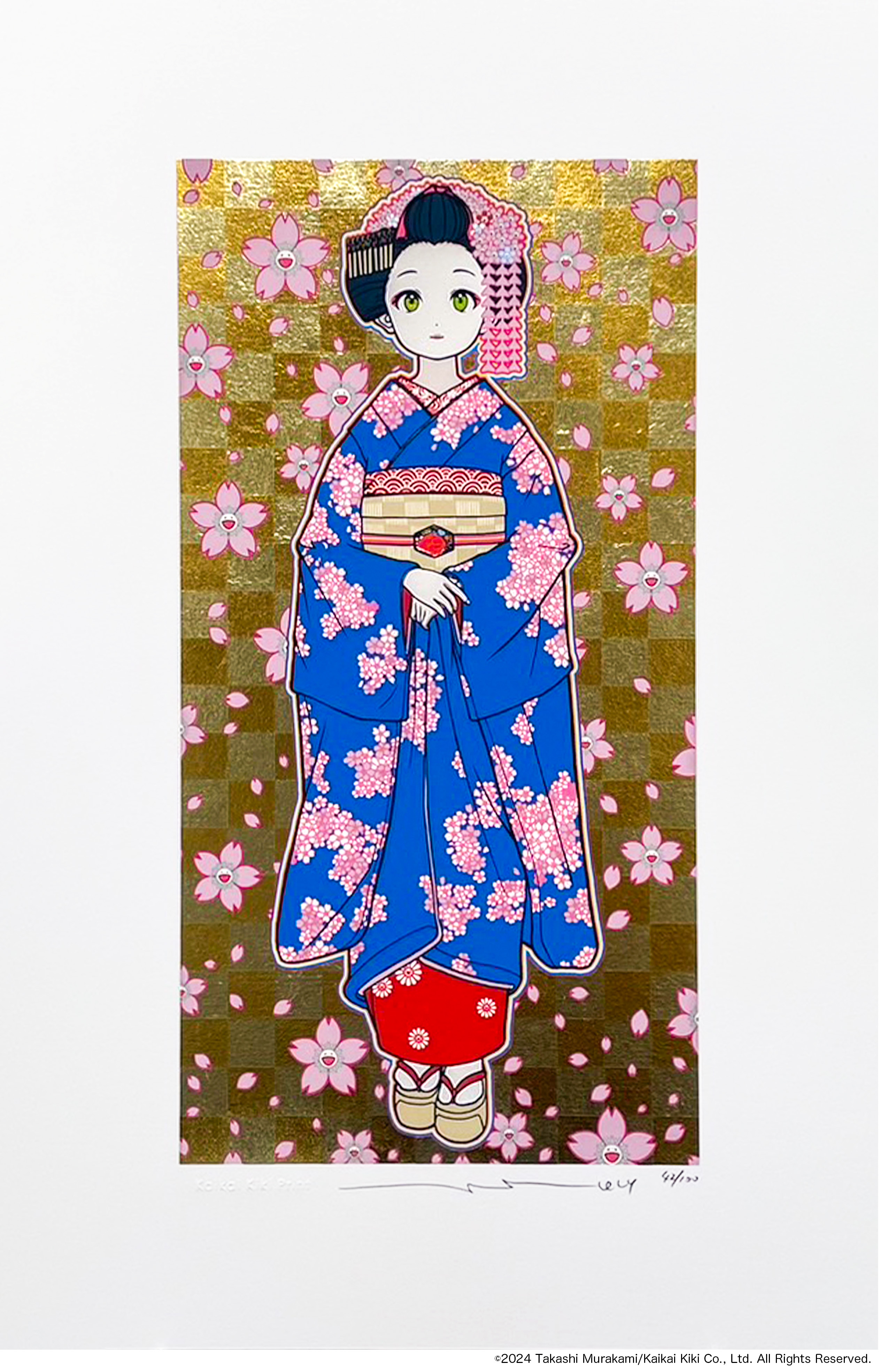 PSA10 村上隆 もののけ京都 土田麦僊インスパイア舞妓さん 英語版