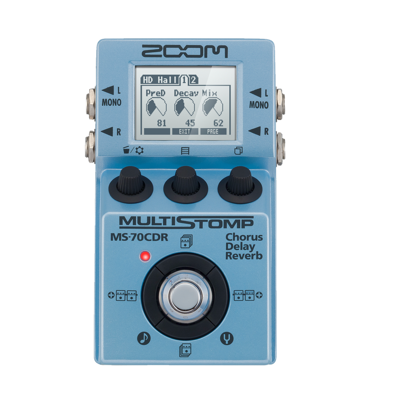 MS-70CDR MultiStomp Chorus / Delay / Reverb Pedal | ZOOM