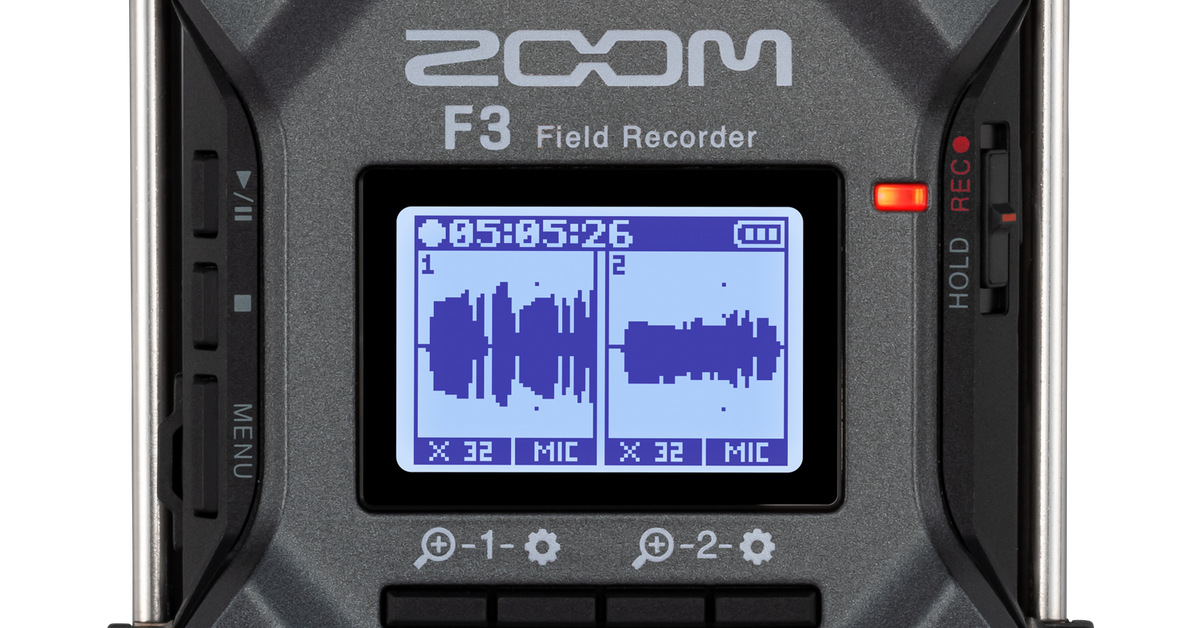 F3 2-Channel Field Recorder | ZOOM