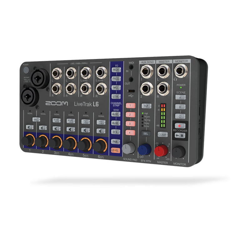 LiveTrak L6 10 Track Digital Mixer/Recorder | Buy Now | ZOOM