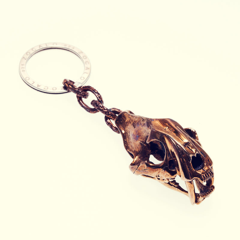 Saber Toothed Tiger Key Holder Bronze｜サーベルタイガー