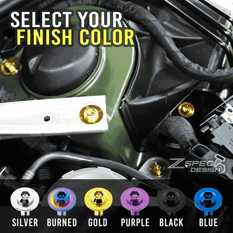 ZSPEC Trunk Dress Up Bolts® Kit for FRS, BRZ, Toyota 86, Titanium