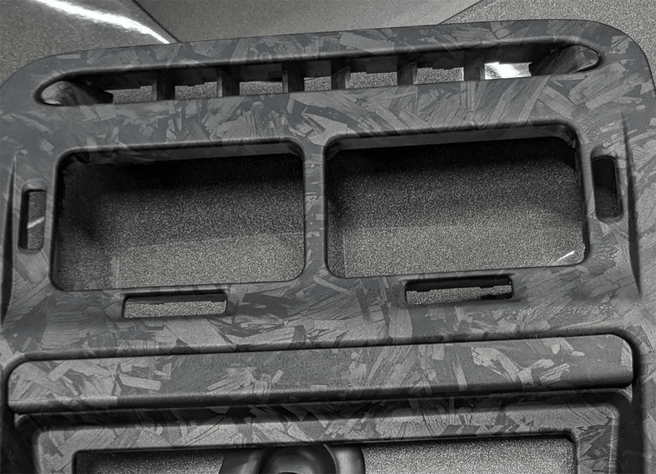 ZSPEC LHD Hydro-Dipped Double-Din Radio Bezel w/Brackets, Z32 300zx