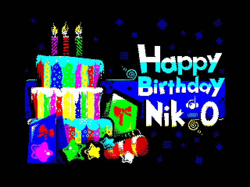 ZX Spectrum 8-bit pixel art picture 