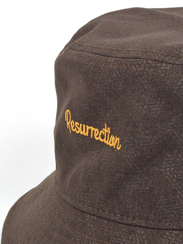 レザレクション サイズ調整可能エンボスバケットハット BD34HAT04