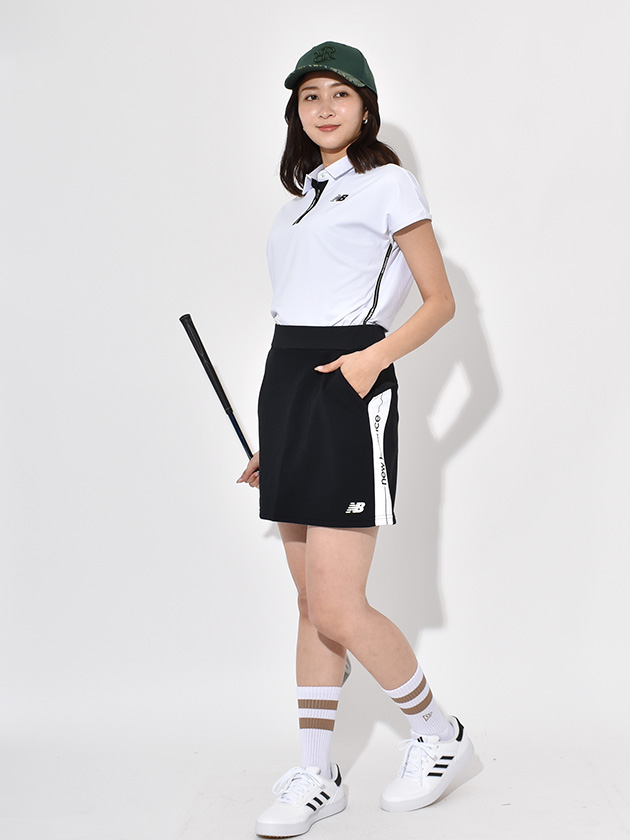 ニューバランスゴルフ ベアスムースフレンチスリーブ共衿シャツ 012