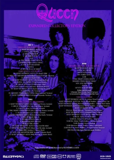 QUEEN - QUEEN (First Album) EXPANDED COLLECTOR'S EDITION (2CD+DVD