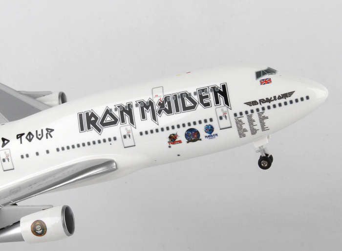 Iron Maiden Ed Force One Boeing 747-400 1/200 Scale Plane with