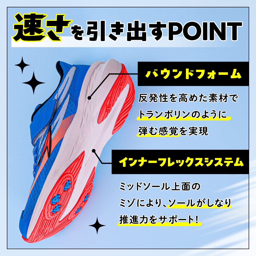 瞬足 JJ-171 ブルー｜WING SLIDER｜2.5E