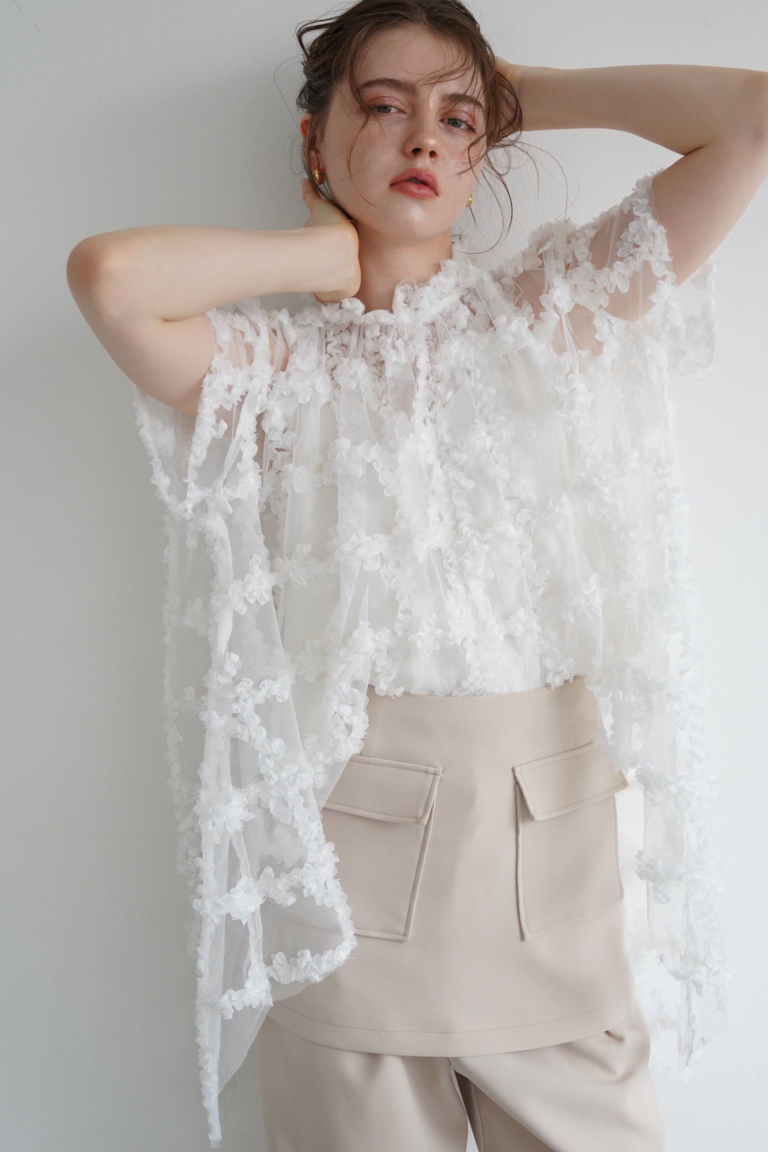airy sheer blouse – Acka online store
