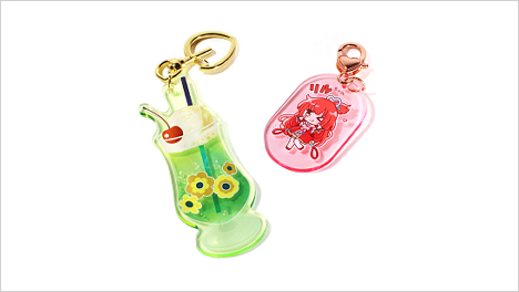 蛍光アクリルキーホルダー | アクリルグッズの達人