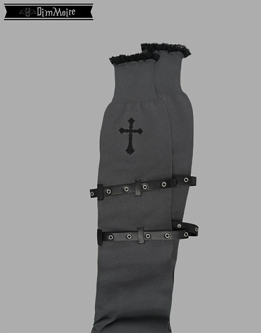 DimMoire【ディムモアール】十字の誓いニーハイウォーマー/Gray