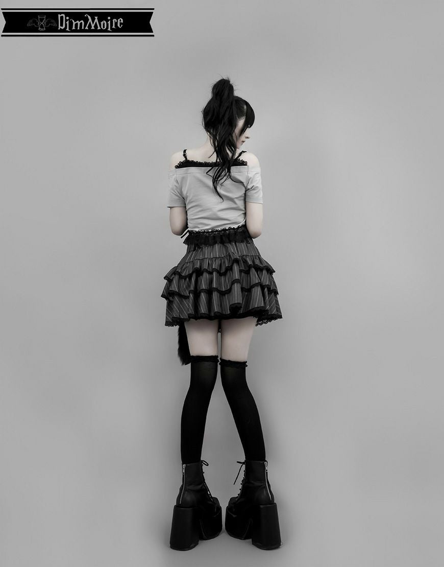 DimMoire【ディムモアール】キャミオフショルT/Gray