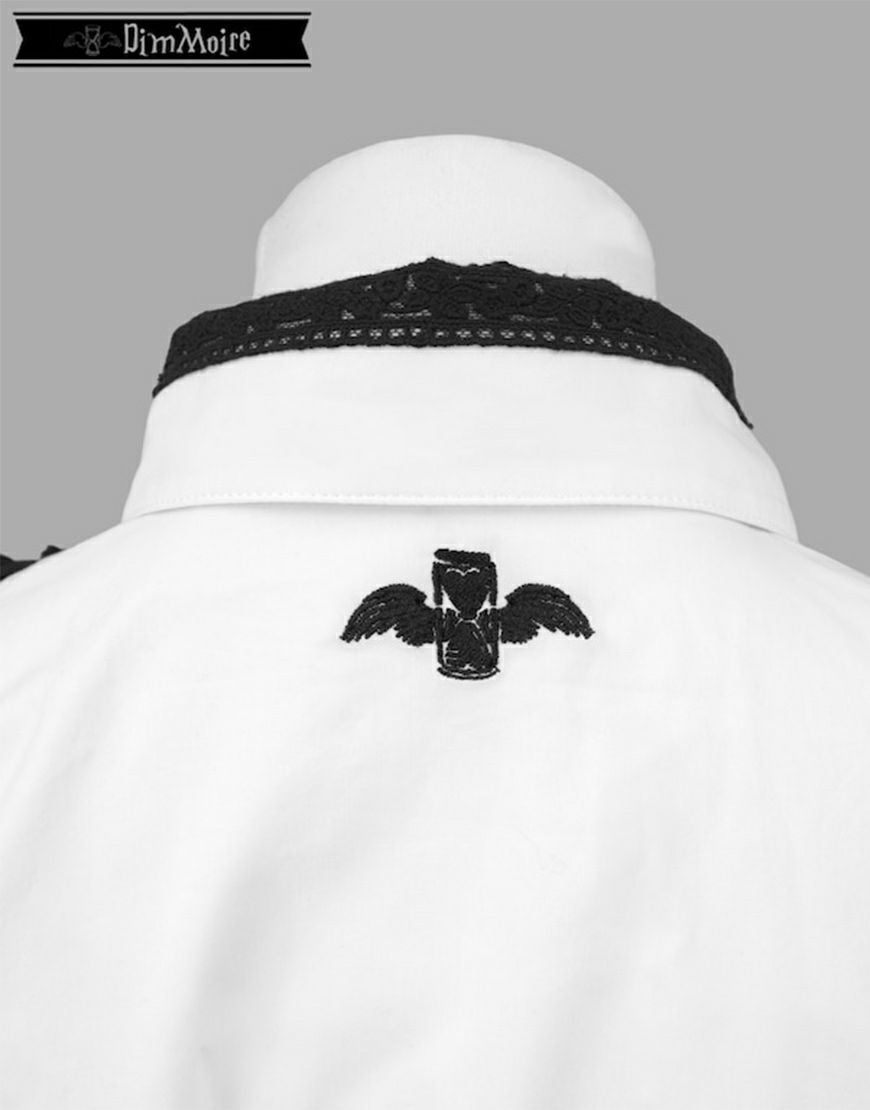 DimMoire【ディムモアール】Gothic学園ブラウス/White×Black