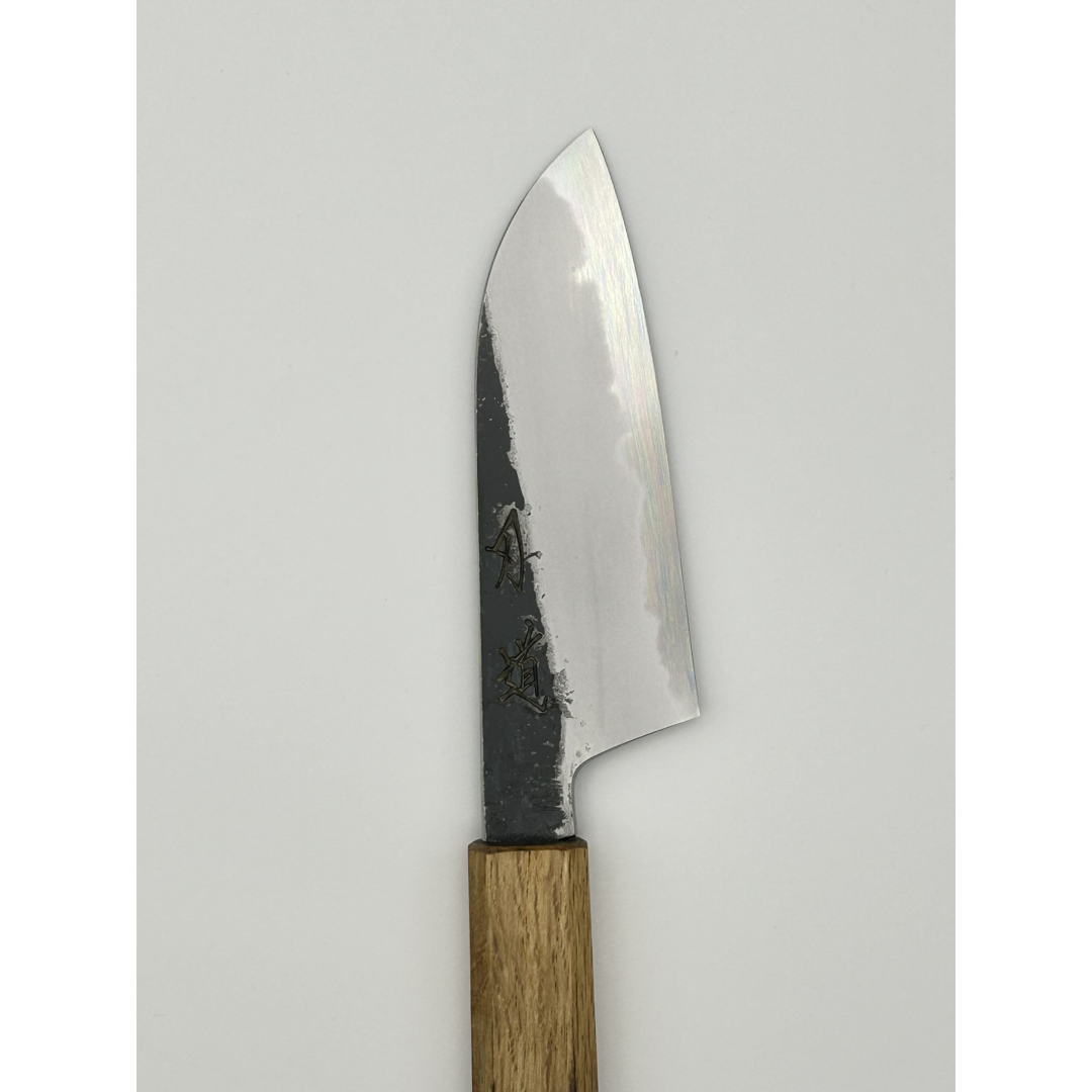 Hado Sumi Shirogami 2 Kuro-uchi Ko-Santoku Japanese Knife 110mm