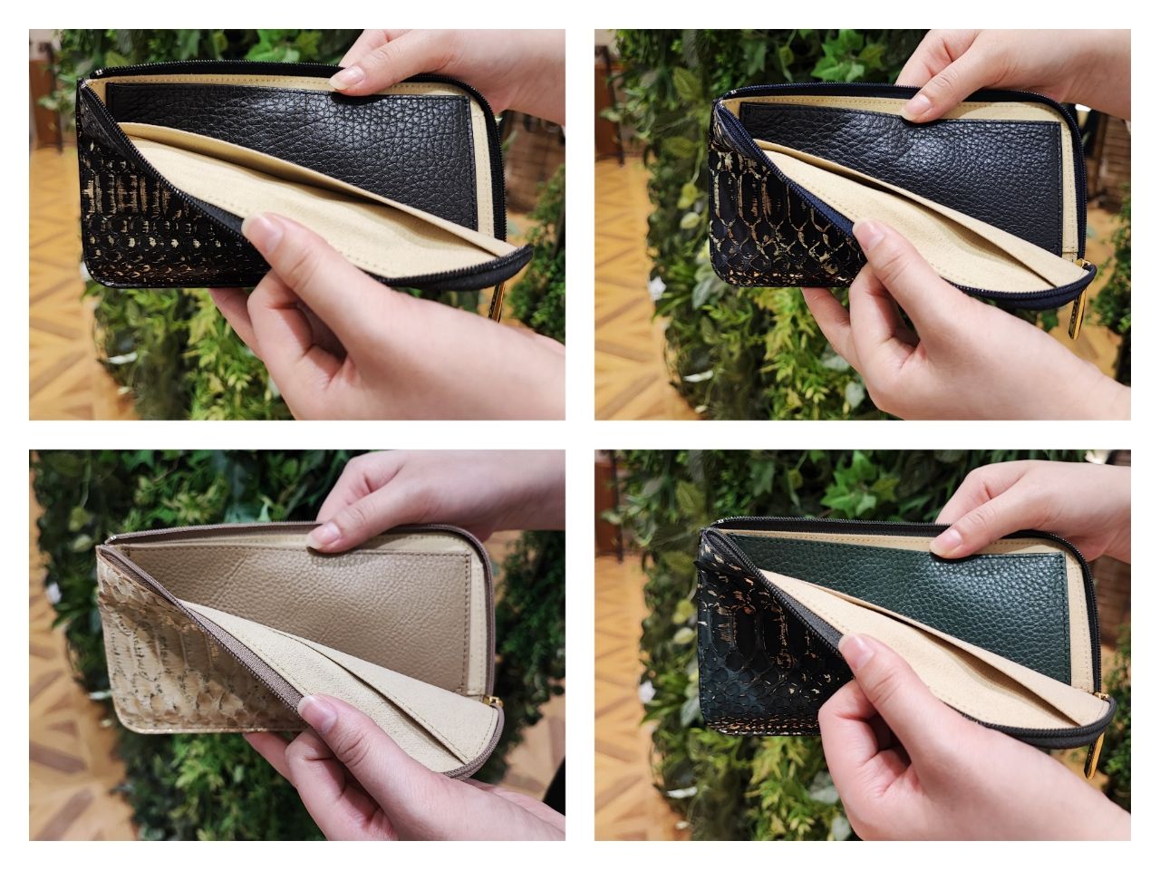 お金を呼ぶキラキラ財布♪パイソン×箔押しのslimo全種紹介 | ATAO