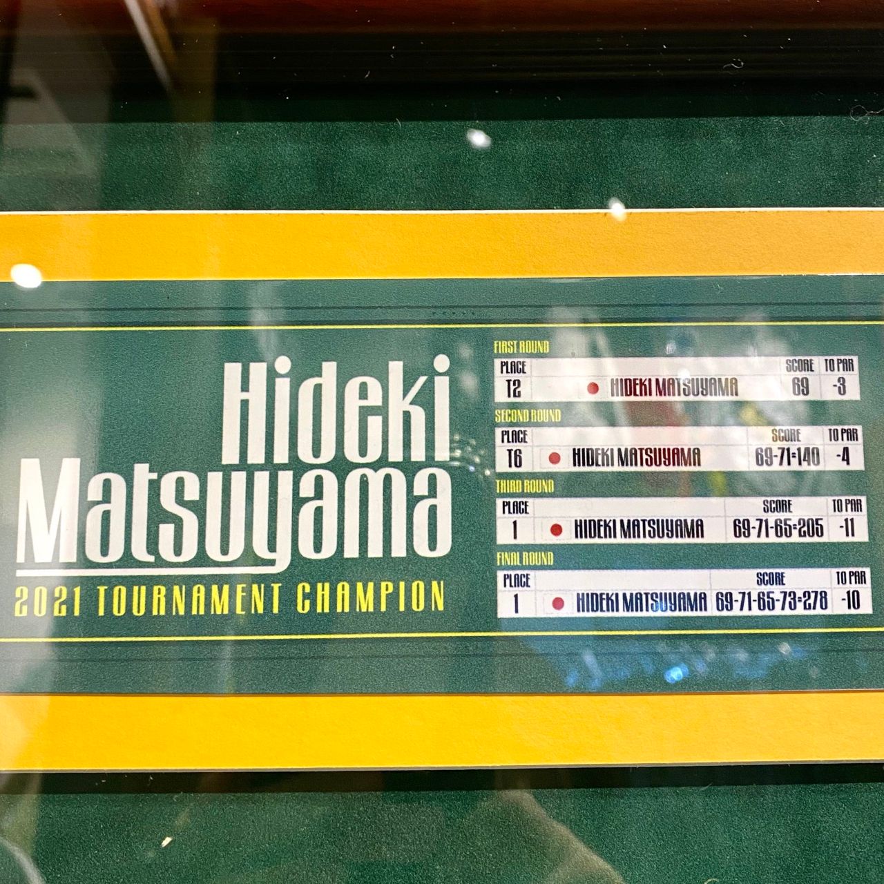 数量限定！！松山英樹選手の直筆サイン入り！2021マスターズピン