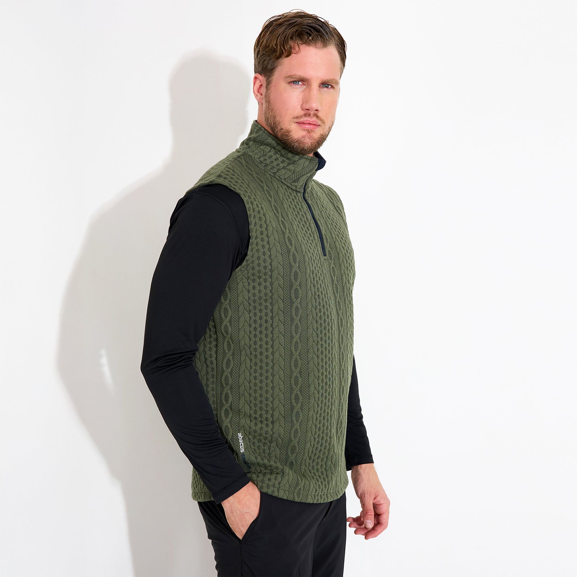Men's Woburn Halfzip Vest – Abacus Sportswear US