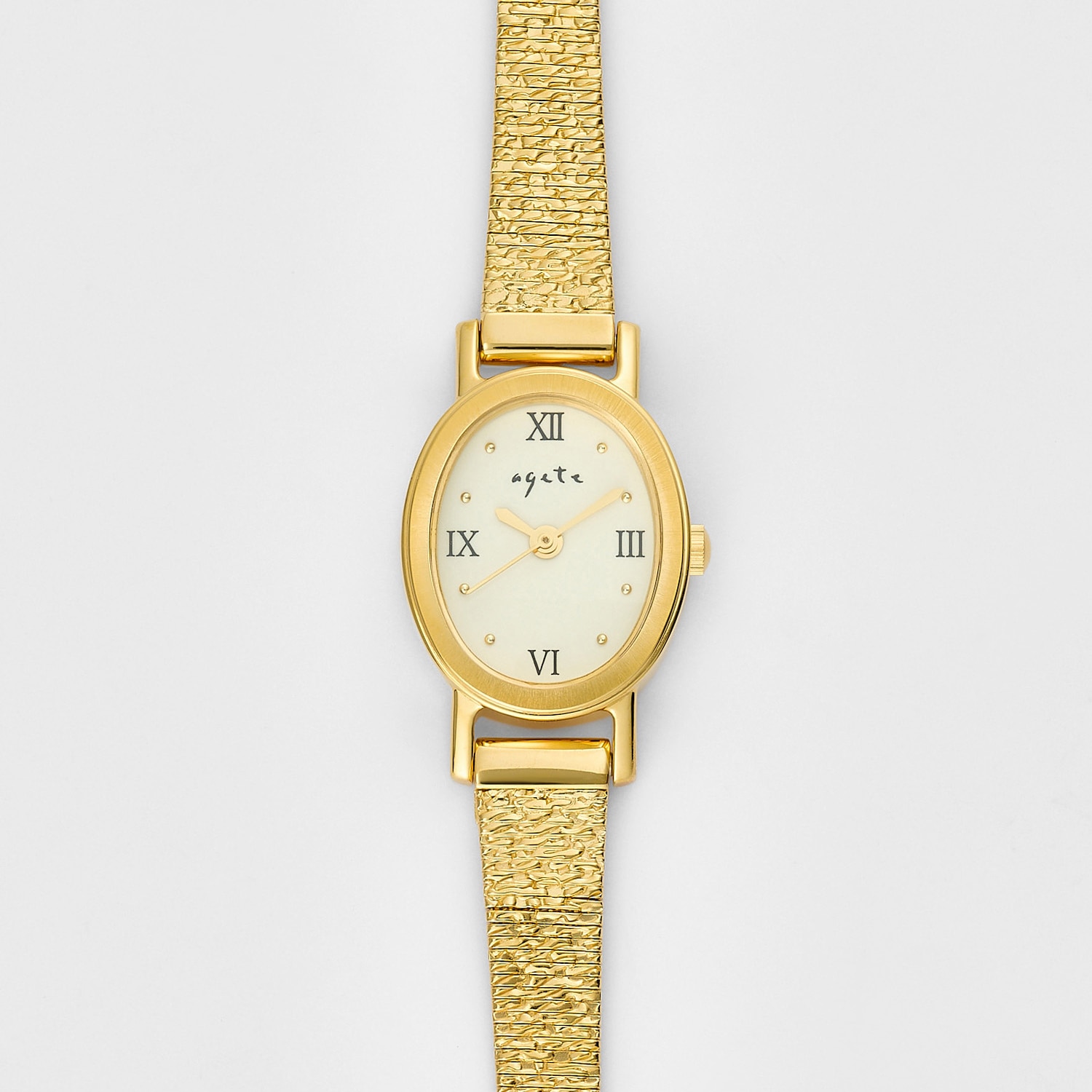 オーバルフェイスウォッチ／ゴールド｜時計｜アガット 公式オンライン