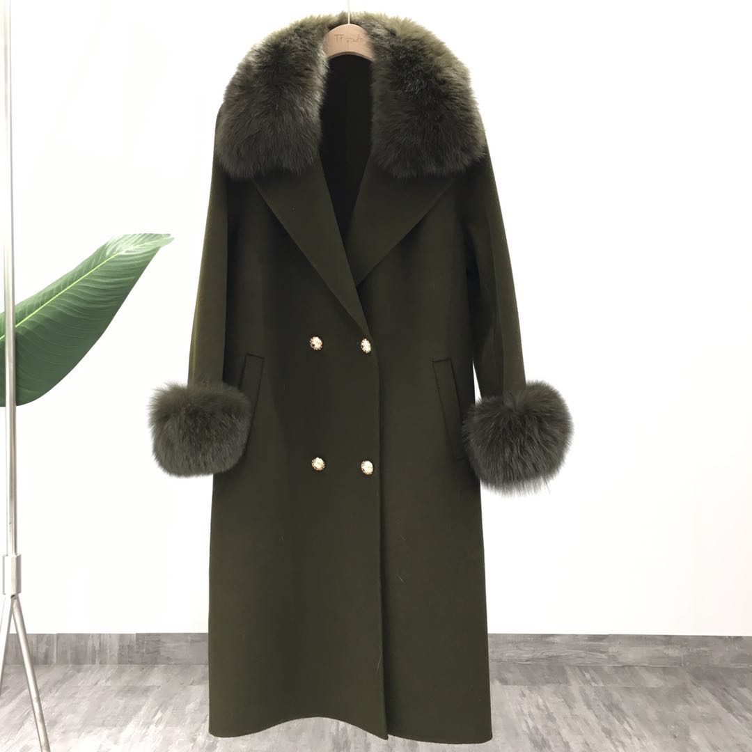 OFTBUY 2022 Real Fur Coat Winter Jacket Women Natural Fox Fur