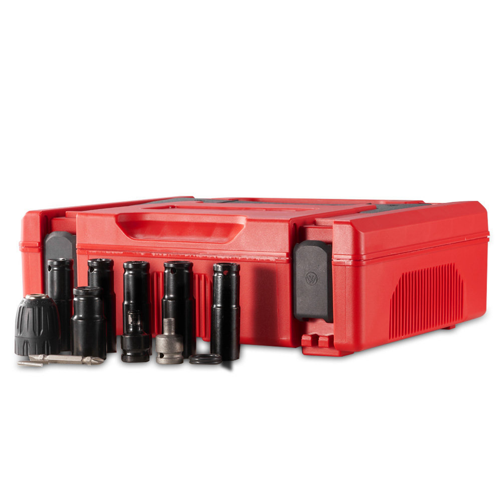 ONEVAN Electric Impact Wrench Plastic Power Tool Box 12Pcs Wrench