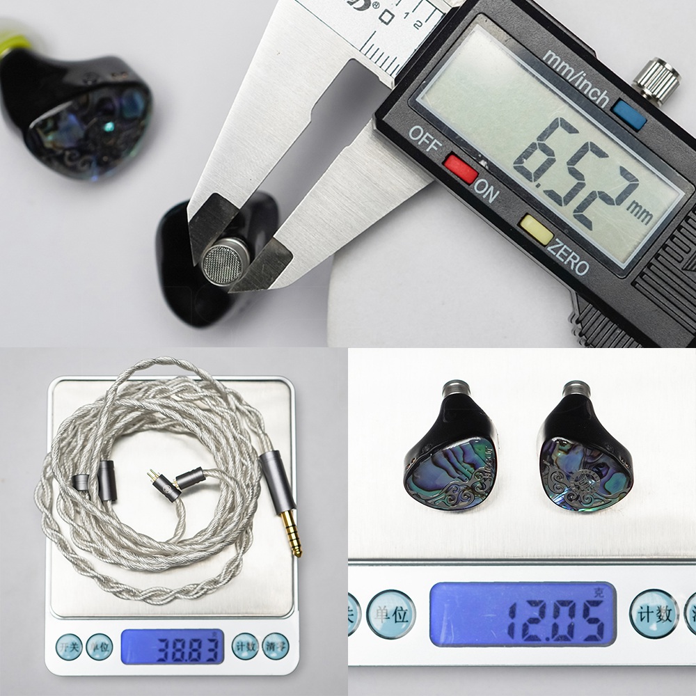 Juzear-バタフライインイヤーモニター、61t、6ba 1dd、hi-fiイヤホン