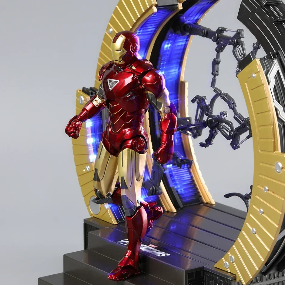 Zd toysアイアンマンmk6アクションフィギュア、mk4、スーツアップ