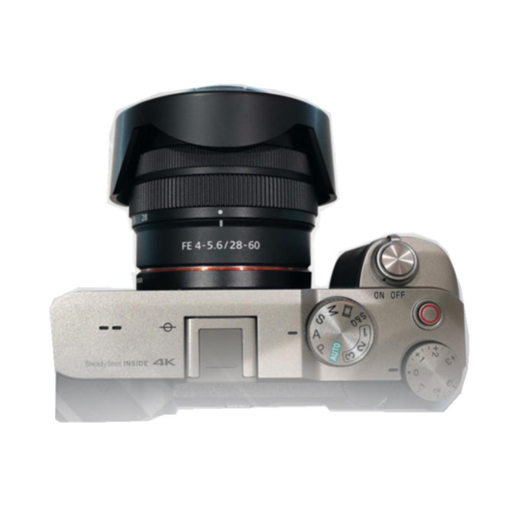 Sony FE 28-60mm F/4-5.6/28-60mm için çiçek Lens Hood gölge F4-5.6