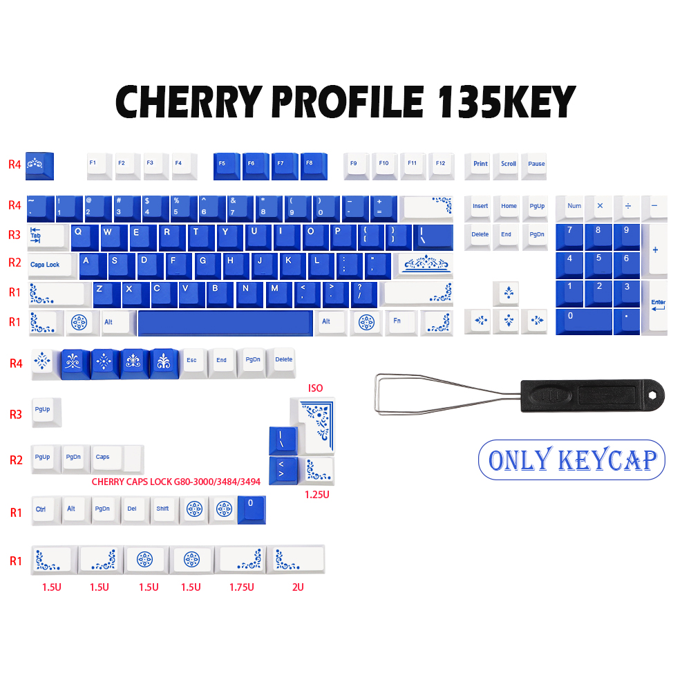 GMK-KEYラズライトキーキャップpbt染料subbed桜プロファイルキー