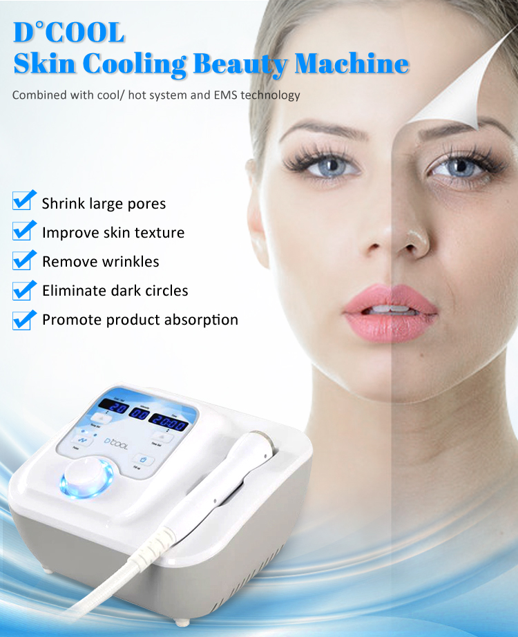 D Cool Cryo Facial Machine Hot Cold Electroporation Skin Cooling
