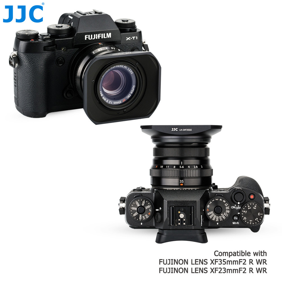 Jjc-Fujifilm用のLH-XF35-2メタルレンズ,xc 35mm f2およびxf 23mm