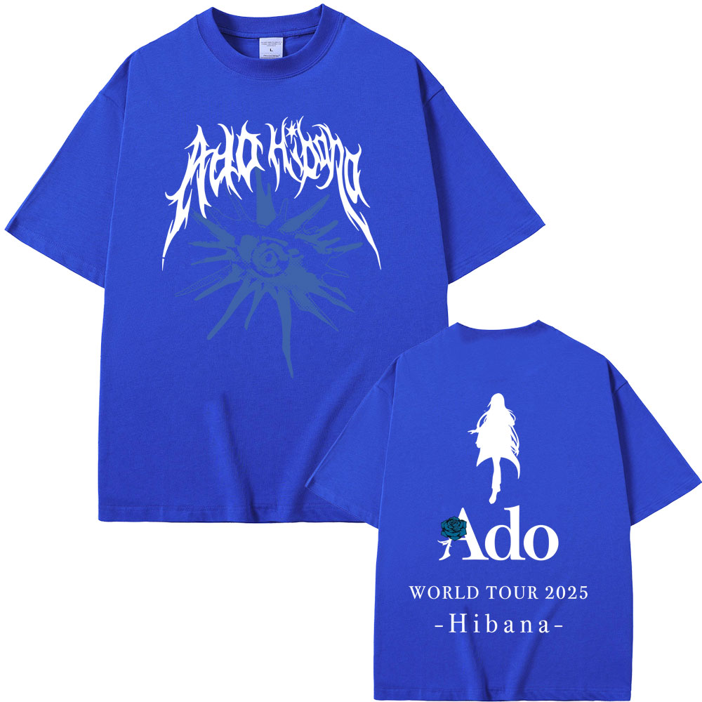 Ado World Tour 2025 Hibana T-shirt Summer Men Women Fashion