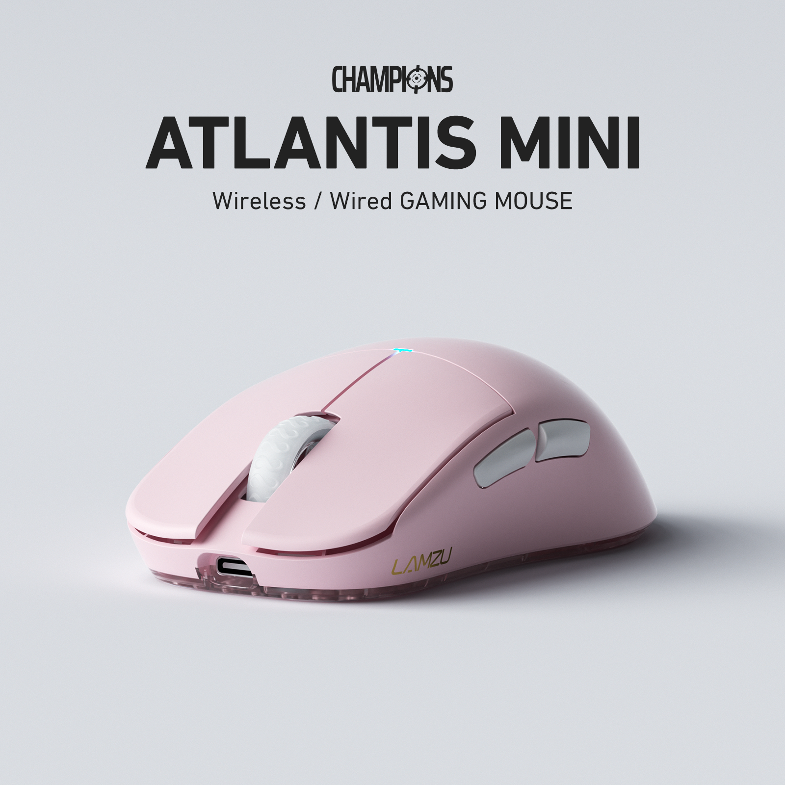 LAMZU Atlantis Mini Gaming Mouse, Champion Edition (3950 IC, 8K