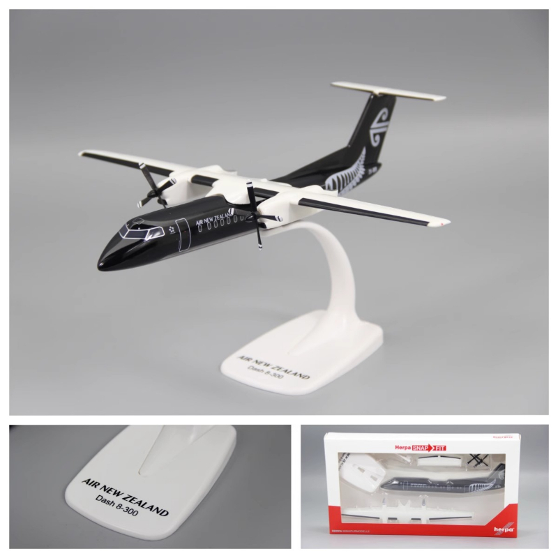 2025 New 1/100 Scale Dash8-Q300 Air NEW Zealand Airline Aircraft